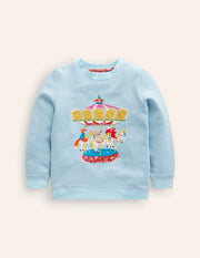 NWOT Mini Boden Appliqué Sweatshirt